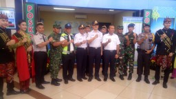 Danramil 0816/18 Sedati dan Anggota Hadiri Pembukaan Posko Angkutan Udara Lebaran 2019 di Bandara Juanda.