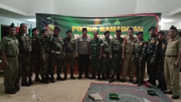 Babinsa Koramil 0816/13 Menghadiri acara penutupan posko Ramadhan Banser
