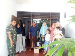 Babinsa Koramil 0816/08 Jabon melaksanakan Halal bihalal di Desa Binaannya.