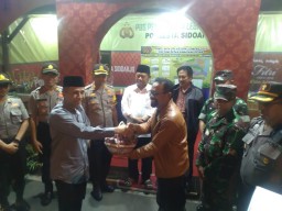 Safari malam Hari Raya Idul Fitri 1440 H/2019 M oleh Forkopimda Sidoarjo ke wilayah Kecamatan Krian