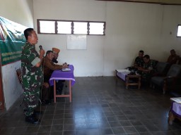 Bati tuud Koramil 0816/12 Prambon menghadiri acara halal bihalal Pepabri dan Veteran Ranting Prambon.