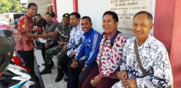 Sertu Dampar hariyono Sebagai Bintara Pembina Desa melaksanakan monitor Wilayah Binaanya .