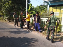 Anggota Koramil 0816/13 Wonoayu Dukung Bakti Religi Bhayangkara