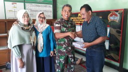 Danramil 0816/18 Sedati Melepas Anggota Yang Akan Purna Tugas.