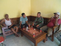 Serka Harun melaksanakan anjangsana di rumah sdr Asmunir