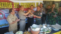 Danramil 0816/06 Tanggulangin Ucapkan Selamat HUT BHAYANGKARA Kepada Kapolsek Tanggulangin dan Seluruh anggotanya