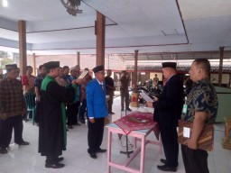Pelda Akhmad Ali Hadiri Pelantikan dan Pengambilan Sumpah Jabatan Kades Balong Garut