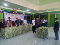 Pelda Akhmad Ali Hadiri Undangan Pelantikan dan Pengambilan Sumpah Jabatan Kades Kedung Sumur.