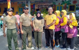 Anggota Koramil 02/Candi Jalin Kebersamaan Melalui Olahraga
