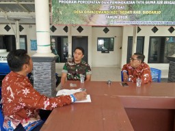 Perkenalan dan Silaturrahmi Babinsa Koramil 0816/18 di Desa Gisik Cemandi Kec Sedati.