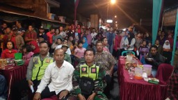 Sinergitas Babinsa dan Bhabinkamtibmas Dalam Pengamanan Hiburan Masyarakat