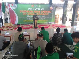 Danramil 0816/13 Wonoayu Dan Forkopimka Hadiri Pelantikan GP Ansor Wonoayu.