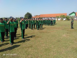 Kegiatan MPLS Siswa Baru, Koramil 0816/13 Wonoayu Akan Berikan Materi Wasbang, PBB di SMPN 2 Wonoayu.