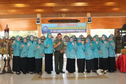 Selain Wasbang dan Bela Negara, Batiter Dim 0816/Sidoarjo bekali materi Mitigasi Bencana pada ibu PKK Kab. sidoarjo