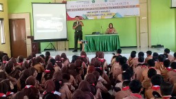 Dandim 0816/Sidoarjo sosialisasikan Wasbang dan Belneg pada siswa SMPN 6 Sidoarjo