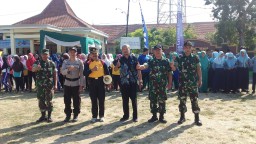 Anggota Koramil 0816/12 Prambon Bergabung bersama seleksi Calon Paskibra