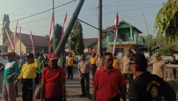 Forkopimka Tarik Melaksanakan Senam Kesegaran Jasmani SKJ di Desa kedung bocok Kecamatan Tarik