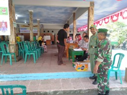 Danramil 0816/13 Wonoayu Yang diwakili Bati Tuud Menghadiri Pemilihan BPD di Desa Lambangan
