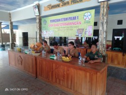 Danramil 0816/13 Wonoayu yang di wakili Bati Komsos Menghadiri Sosialisasi STBM