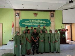 Anggota Ranting 08/ Krembung Ikuti Pertemuan Rutin Anggota di Kodim 0816/Sidoarjo