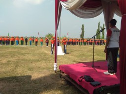 Sinergitas Koramil 0816/15 Sukodono Bersama Forkopimka Dalam Persiapan Upacara HUT RI Ke 74