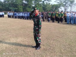 Koramil 0816/13 Wonoayu Menghadiri Upacara HUT RI ke 74