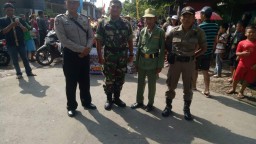 Babinsa Ramil 0816/11 Tarik serda sukarno bantu Amankan acara HUT-RI-ke 74 Desa mlirip rowo.