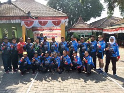 Gowes bareng Forkopimka Krian untuk perkuat sinergitas dan kekompakan tiga pilar Kecamatan Krian