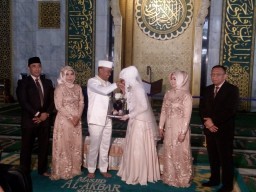 Danramil 0816/13 Wonoayu Melaksanakan Akad Nikah Putranya