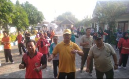 Personil Koramil 0816/08 Jabon Menghadiri Senam SKJ Di Ds Pejarakan