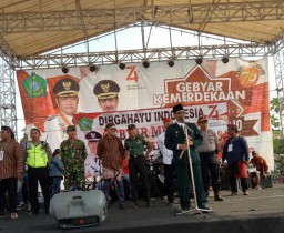 Kirab Budaya Akbar Desa Sedenganmijen dihadiri oleh Forkopimka Kecamatan Krian Kabupaten Sidoarjo