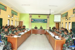 Dandim 0816/Sidoarjo sambut Tim Dislibangad, Uji Validitas dan Penelitian Terhadap Apter Kodim 0816/Sidoarjo
