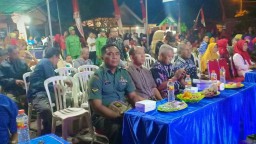 Babinsa Koramil 0816/06 Tanggulangin Hadiri Resepsi Peringatan Kemerdekaan HUT RI Ke-74