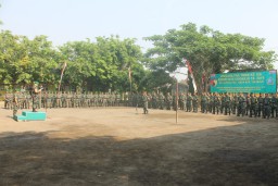 Dandim 0816/Sidoarjo pimpin upacara pembukaan Pra TMMD 106 Ds. Kupang