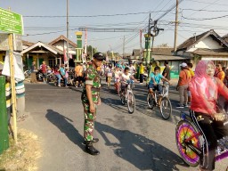 Sambut bln Muharrom 1441 H Desa Keret mengadakan relly sepeda.