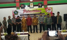 Danramil 0816/06 Hadiri Acara Pengukuhan Dan Serah Terima Jabatan Anggota BPD Desa Kludan
