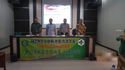Danramil 0816/08 Jabon hadiri Mini Lokakarya Puskesmas Jabon