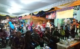 Babinsa Pelda Khoiri hadiri gebyar seni HUT RI ke 74 Desa Ponokawan Kecamatan Krian Kab. Sidoarjo