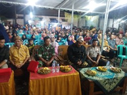 Babinsa koramil 0816/16 waru bersama forkopimka hadiri acara ruwat desa kedungrejo kecamatan waru