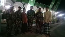 Babinsa Ramil 0816/11 Tarik hadiri Pengajian Lailatul Ijtma MWC NU