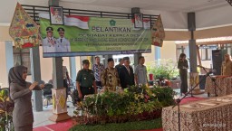 Danramil 0816/11 Tarik , Menghadiri Pelantikan Penjabat Kepala Desa Di Pendopo Kecamatan Tarik