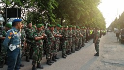 	Apel Gabungan TNI-Polri amankan giat pengesahan warga baru PSHT Parluh 2019