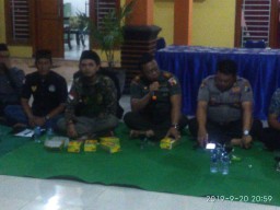 Danramil 0816/13 Wonoayyu hadiri rakor pelaksanaan Kirab Bendera Merah Putih 517 M