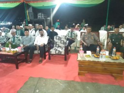 Tasyakuran dan pengajian umum sekaligus purna bakti kepala Desa Sidomulyo Kec. Krian Sidoarjo