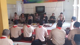 Danramil 0816/06 Tanggulangin Hadiri Musran Musyawarah Ranting Gerakan Pramuka Kwartir Ranting Tanggulangin