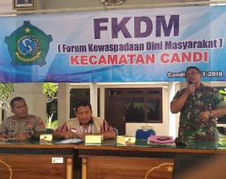 Danramil 0816/02 Candi Minta Masyarakat Waspada Menyongsong Pelaksanaan Pilkades dan Pilkada Tahun 2020