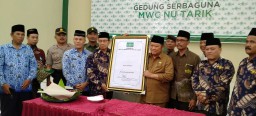 Danramil 0816/11 Tarik Menghadiri Acara Peresmian Gedung Serbaguna MWC NU Kecamatan Tarik