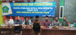 Babinsa Jabon Sertu Indro Hadiri Pembentukan Panitia Pemilihan Kepala Desa Dukuhsari.