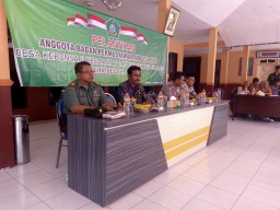Danramil 0816/02 Candi Menghadiri Pelantikan Anggota BPD Desa Kebonsari Candi