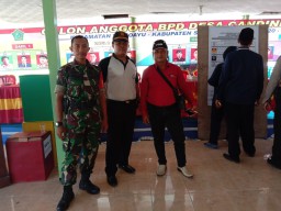 Babinsa 0816/13 Wonoayu hadiri Pemilihan Anggota BPD Desa Candinegoro Periode 2019-2026